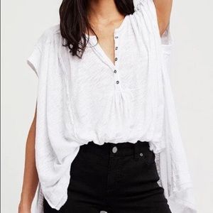 Free People Aster High Low Henley